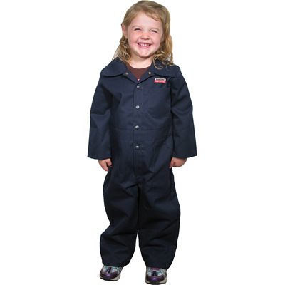 COVERALLS KIDS NAVY L/S SIZE 2