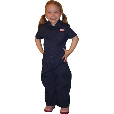 COVERALLS KIDS NAVY S/S SIZE 2
