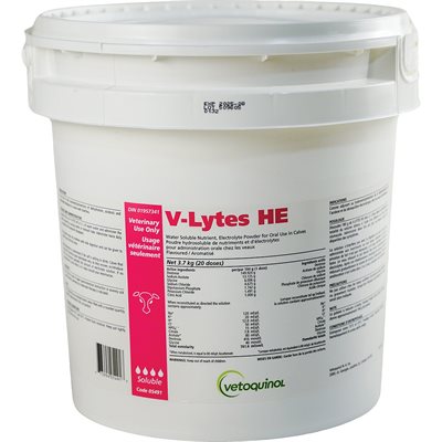 V-LYTES HE CALF (3.7 KG) NUTRIENTS / ELECTROLYTES