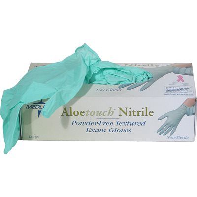 ALOETOUCH NITRILE GLOVES LARGE